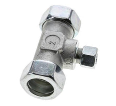 12L & 28L Zink plated Steel T-Shape Tee Cutting Fitting 160 bar ISO 8434-1