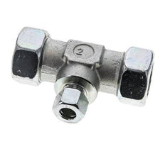 12L & 28L Zink plated Steel T-Shape Tee Cutting Fitting 160 bar ISO 8434-1