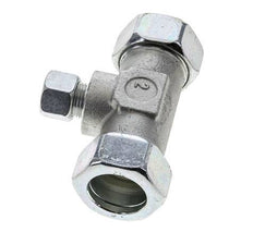 12L & 28L Zink plated Steel T-Shape Tee Cutting Fitting 160 bar ISO 8434-1