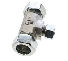 15L & 28L Zink plated Steel T-Shape Tee Cutting Fitting 160 bar ISO 8434-1