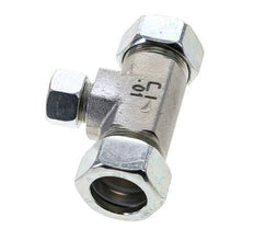 15L & 28L Zink plated Steel T-Shape Tee Cutting Fitting 160 bar ISO 8434-1