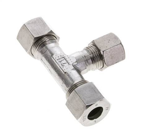 10S & 12S Stainless Steel T-Shape Tee Cutting Fitting 630 bar ISO 8434-1