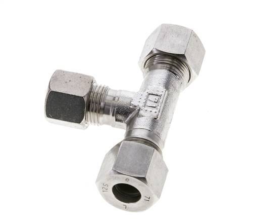 10S & 12S Stainless Steel T-Shape Tee Cutting Fitting 630 bar ISO 8434-1