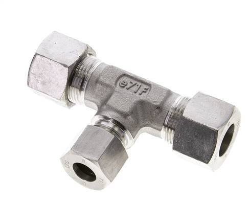 12S & 16S Stainless Steel T-Shape Tee Cutting Fitting 400 bar ISO 8434-1