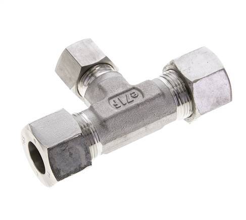 12S & 16S Stainless Steel T-Shape Tee Cutting Fitting 400 bar ISO 8434-1