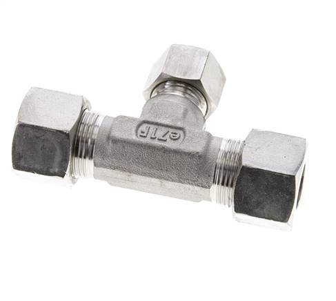 12S & 16S Stainless Steel T-Shape Tee Cutting Fitting 400 bar ISO 8434-1