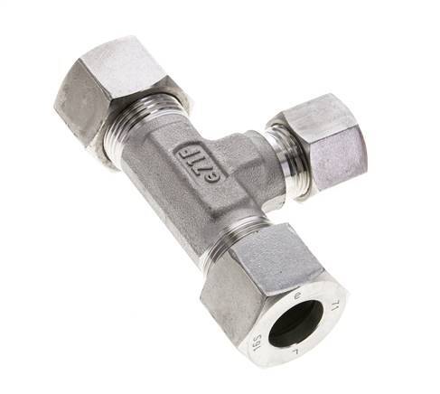 12S & 16S Stainless Steel T-Shape Tee Cutting Fitting 400 bar ISO 8434-1