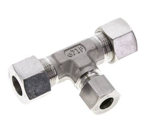 12S & 16S Stainless Steel T-Shape Tee Cutting Fitting 400 bar ISO 8434-1