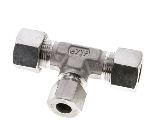 12S & 16S Stainless Steel T-Shape Tee Cutting Fitting 400 bar ISO 8434-1