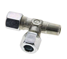 8LL & R1/8'' Zink Plated Steel Right Angle Tee Cutting Fitting with Male Threads 100 bar ISO 8434-1