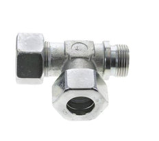 25S & G1'' Zink Plated Steel Right Angle Tee Cutting Fitting with Male Threads 400 bar ISO 8434-1