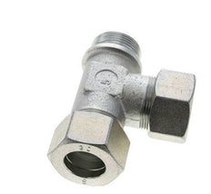 30S & G1-1/4'' Zink Plated Steel Right Angle Tee Cutting Fitting with Male Threads 400 bar ISO 8434-1