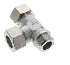 30S & G1-1/4'' Zink Plated Steel Right Angle Tee Cutting Fitting with Male Threads 400 bar ISO 8434-1