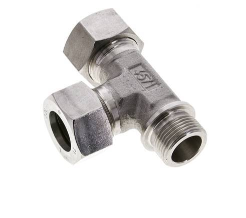 22L & G3/4'' Stainless Steel Right Angle Tee Cutting Fitting with Male Threads 160 bar ISO 8434-1