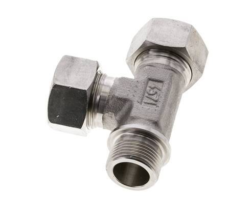 22L & G3/4'' Stainless Steel Right Angle Tee Cutting Fitting with Male Threads 160 bar ISO 8434-1