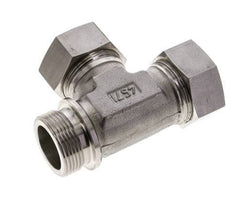 35L & G1-1/4'' Stainless Steel Right Angle Tee Cutting Fitting with Male Threads 160 bar ISO 8434-1