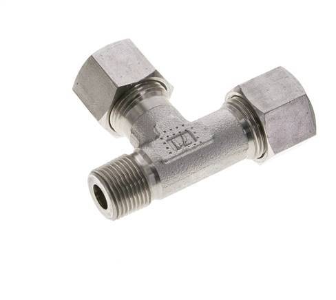 12S & R3/8'' Stainless Steel Right Angle Tee Cutting Fitting with Male Threads 630 bar ISO 8434-1
