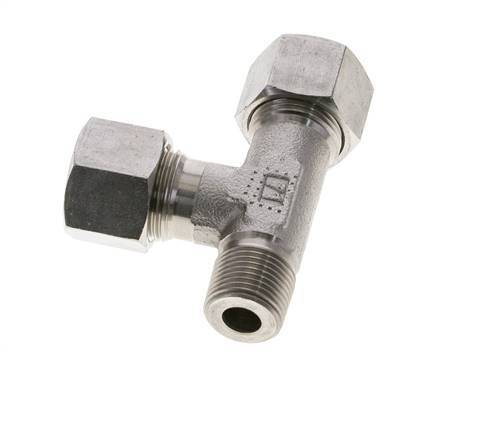 12S & R3/8'' Stainless Steel Right Angle Tee Cutting Fitting with Male Threads 630 bar ISO 8434-1