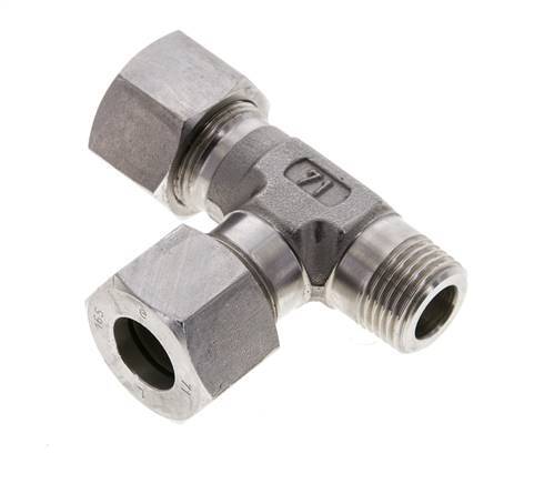 16S & R1/2'' Stainless Steel Right Angle Tee Cutting Fitting with Male Threads 400 bar ISO 8434-1