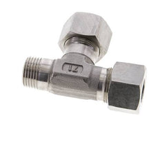 16S & R1/2'' Stainless Steel Right Angle Tee Cutting Fitting with Male Threads 400 bar ISO 8434-1