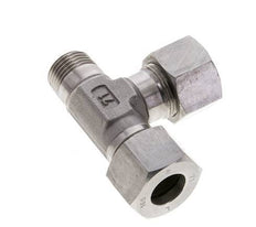 16S & R1/2'' Stainless Steel Right Angle Tee Cutting Fitting with Male Threads 400 bar ISO 8434-1