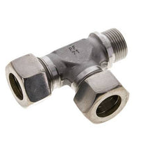 22L & G3/4'' Stainless Steel Right Angle Tee Compression Fitting with Male Threads 160 bar ISO 8434-1