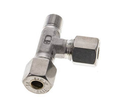 8S & R1/4'' Stainless Steel Right Angle Tee Compression Fitting with Male Threads 500 bar ISO 8434-1