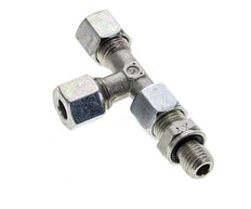 8L & M12x1.5 Zink Plated Steel Right Angle Tee Cutting Fitting with Male Threads 315 bar Adjustable ISO 8434-1