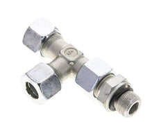 12L & M16x1.5 Zink Plated Steel Right Angle Tee Cutting Fitting with Male Threads 315 bar Adjustable ISO 8434-1