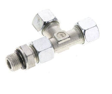 12L & M16x1.5 Zink Plated Steel Right Angle Tee Cutting Fitting with Male Threads 315 bar Adjustable ISO 8434-1