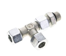 12L & M16x1.5 Zink Plated Steel Right Angle Tee Cutting Fitting with Male Threads 315 bar Adjustable ISO 8434-1