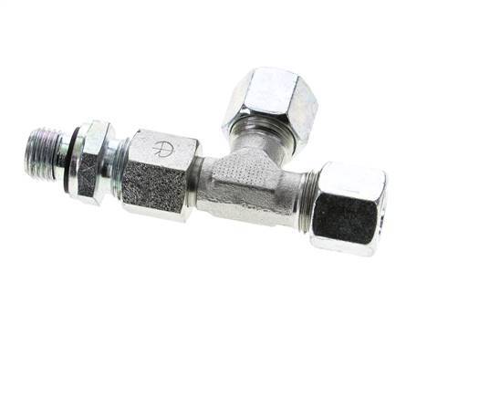 10L & G1/4'' Zink Plated Steel Right Angle Tee Cutting Fitting with Male Threads 315 bar Adjustable ISO 8434-1