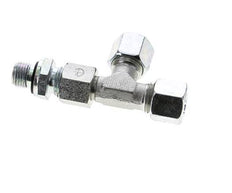 10L & G1/4'' Zink Plated Steel Right Angle Tee Cutting Fitting with Male Threads 315 bar Adjustable ISO 8434-1