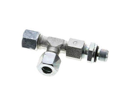 10L & G1/4'' Zink Plated Steel Right Angle Tee Cutting Fitting with Male Threads 315 bar Adjustable ISO 8434-1
