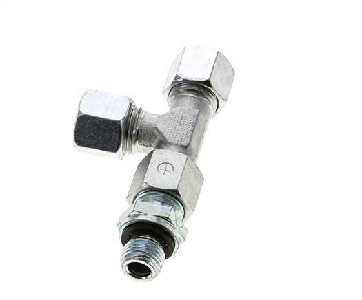 10L & G1/4'' Zink Plated Steel Right Angle Tee Cutting Fitting with Male Threads 315 bar Adjustable ISO 8434-1