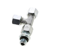 10L & G1/4'' Zink Plated Steel Right Angle Tee Cutting Fitting with Male Threads 315 bar Adjustable ISO 8434-1