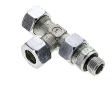 18L & G1/2'' Zink Plated Steel Right Angle Tee Cutting Fitting with Male Threads 315 bar Adjustable ISO 8434-1