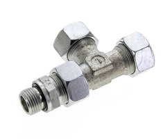 18L & G1/2'' Zink Plated Steel Right Angle Tee Cutting Fitting with Male Threads 315 bar Adjustable ISO 8434-1