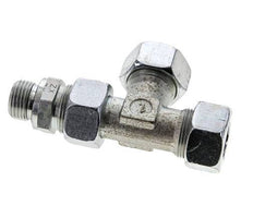 18L & G1/2'' Zink Plated Steel Right Angle Tee Cutting Fitting with Male Threads 315 bar Adjustable ISO 8434-1