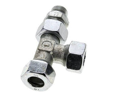 18L & G1/2'' Zink Plated Steel Right Angle Tee Cutting Fitting with Male Threads 315 bar Adjustable ISO 8434-1