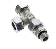 18L & G1/2'' Zink Plated Steel Right Angle Tee Cutting Fitting with Male Threads 315 bar Adjustable ISO 8434-1