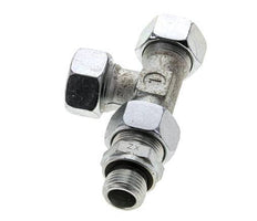 18L & G1/2'' Zink Plated Steel Right Angle Tee Cutting Fitting with Male Threads 315 bar Adjustable ISO 8434-1