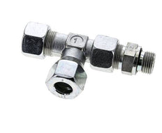 16S & G1/2'' Zink Plated Steel Right Angle Tee Cutting Fitting with Male Threads 400 bar Adjustable ISO 8434-1