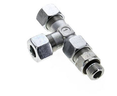 16S & G1/2'' Zink Plated Steel Right Angle Tee Cutting Fitting with Male Threads 400 bar Adjustable ISO 8434-1