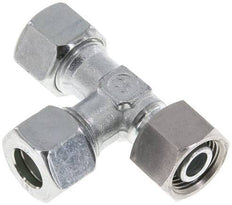 Accesorio de corte en T en ángulo recto de acero galvanizado 12L con barra giratoria 315 ajustable ISO 8434-1