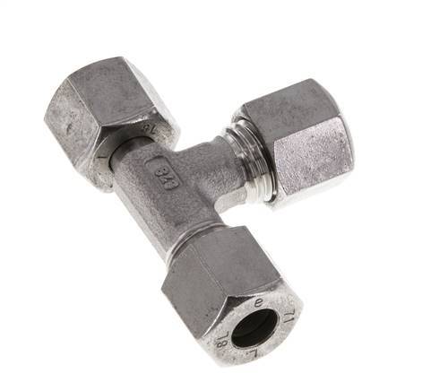Accesorio de corte en T en ángulo recto de acero inoxidable 8L con barra giratoria 315 ajustable ISO 8434-1