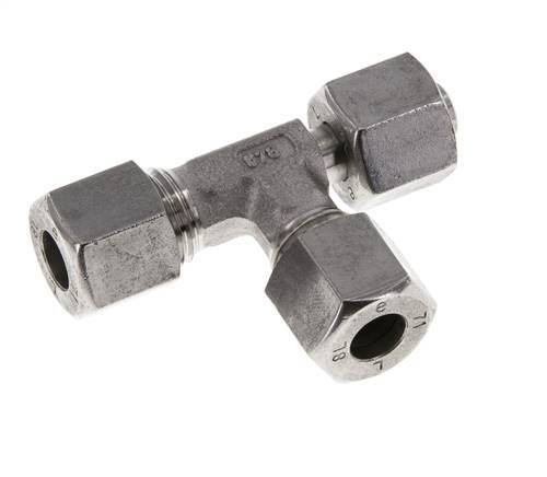 Accesorio de corte en T en ángulo recto de acero inoxidable 8L con barra giratoria 315 ajustable ISO 8434-1