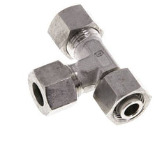 Accesorio de corte en T en ángulo recto de acero inoxidable 12L con barra giratoria 315 ajustable ISO 8434-1