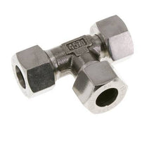 Accesorio de corte en T en ángulo recto de acero inoxidable 15L con barra giratoria 315 ajustable ISO 8434-1