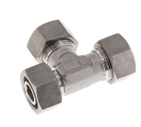 Accesorio de corte en T en ángulo recto de acero inoxidable 18L con barra giratoria 315 ajustable ISO 8434-1